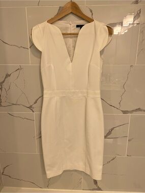 French Connecting White Dress Size 6 or Size Small